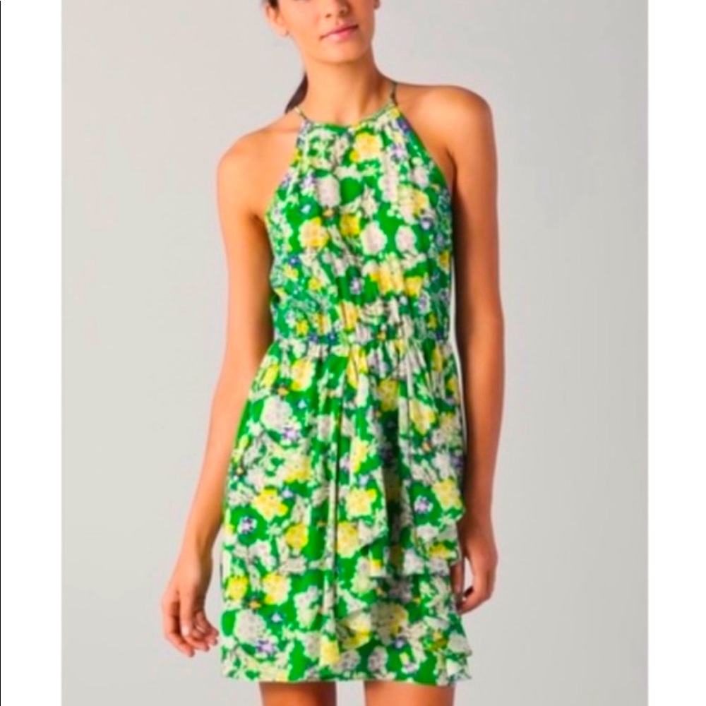 Rebecca Taylor Green Garden flower dress